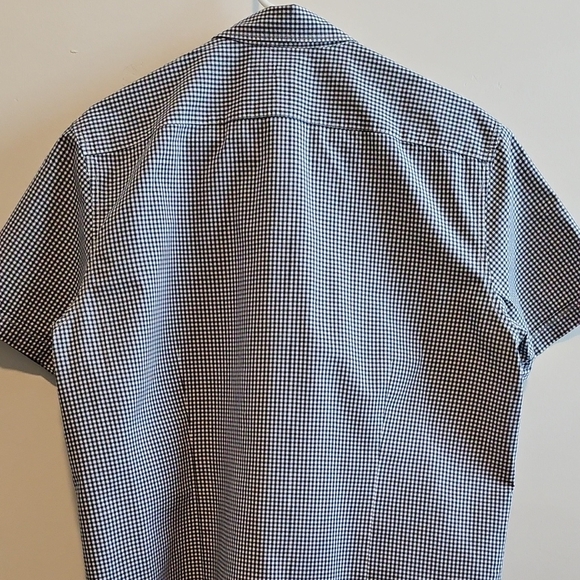 Michael Kors Men's Black and White Gingham Shirt - Picture 2 of 4